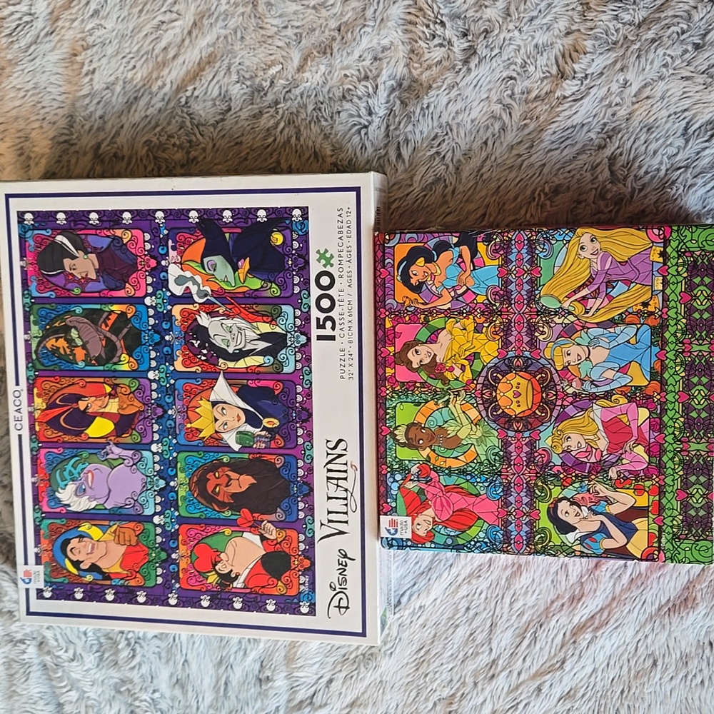 CEACO Disney Princesses Puzzle 1000 Piece & Villains Puzzle 1500 Piece